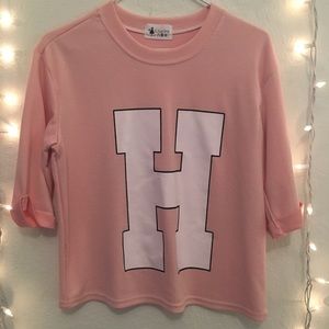 Cute Pastel Girly Sport Jersey Top